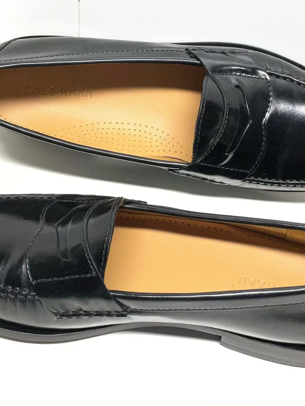 Cole Haan polished black